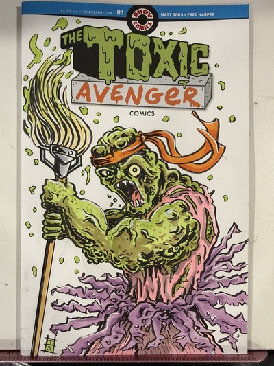 Toxic Avenger Original Sketch Cover