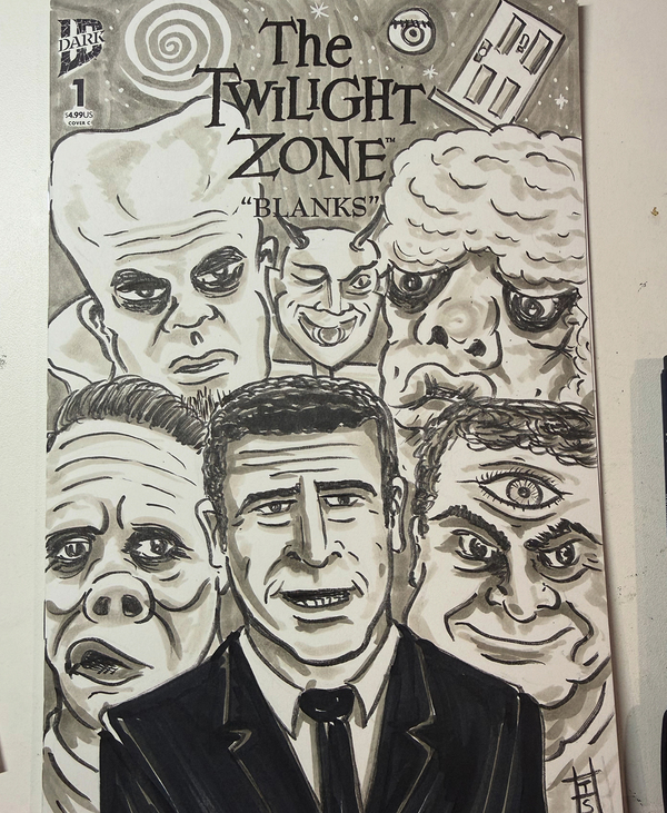 Twilight Zone Original Sketch Cover