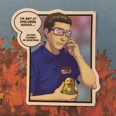 Tech support john sticker