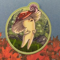 Little Mushroom Guy sticker - Thumbnail 1