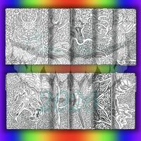 DIGITAL Printable Coloring Pages: 10 Mystery Animals SET 1 - Thumbnail 1