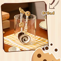 4PCS/SET dessert-themed designs ceramic spoons - Thumbnail 4