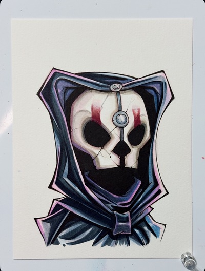 Darth Nihilus Star Wars Day Sketch Original Art