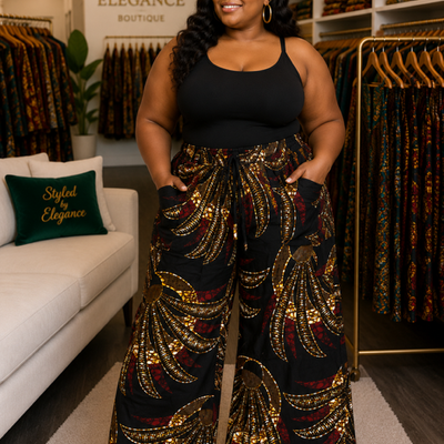 Golden eclipse palazzo pants - Thumbnail 1