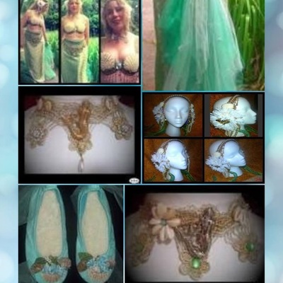 Custom mermaid top & skirt  order for michelle— first payment