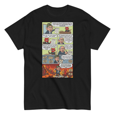 Netanyahu Contract With Devil Satirical Graphic Tee