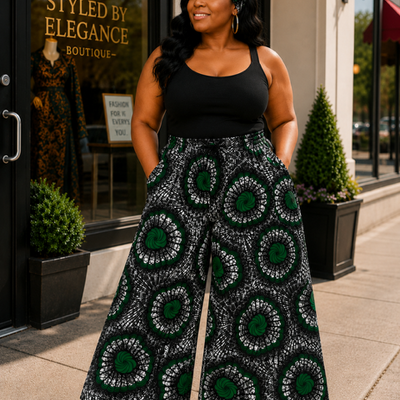 Emerald eclipse palazzo pants - Thumbnail 1