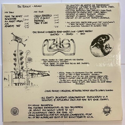 Doc rockit - azugi (rare original sealed lp from 1989 from spokane hard rock/proto metal power trio)