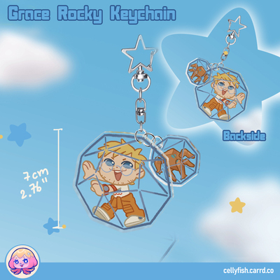 Project hail mary - rocky grace ball - acrylic charm