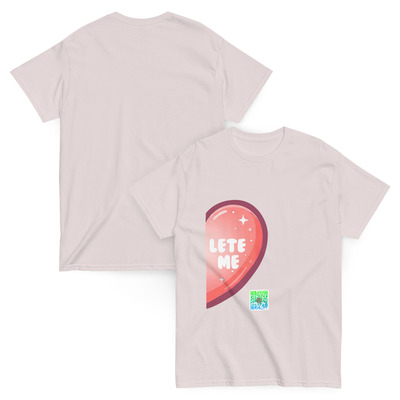 U complete me matching couple tee left side heart
