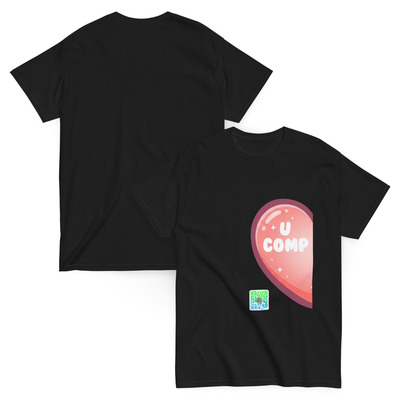 U complete me matching couple tee right side heart