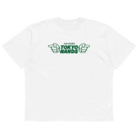 Daijoubu Tokyo Hands Unisex organic oversized high neck t-shirt - Thumbnail 2