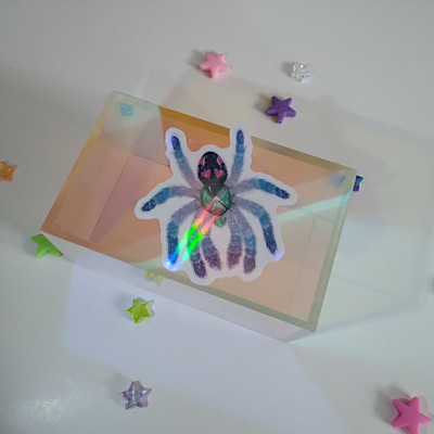 Jewel spider - holographic sticker