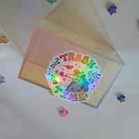 Trash Time - Holographic Sticker - Thumbnail 1