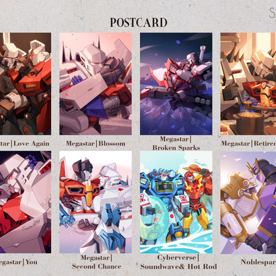 Transformers postcard