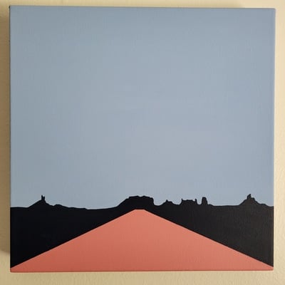 American water - 12" x 12" original painting