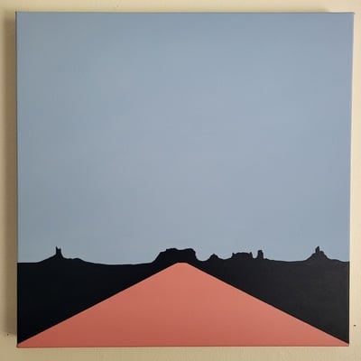 American water - 20" x 20" original painting