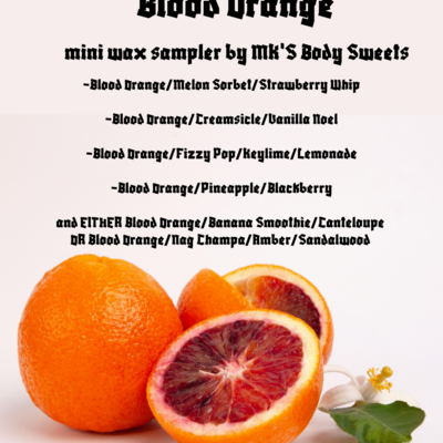 Blood orange mini wax sampler 
