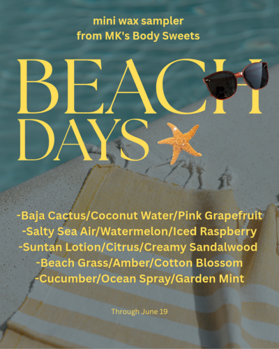 Beach Days mini wax sampler 