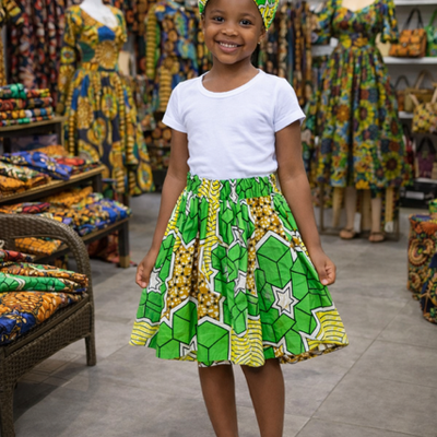 Little emerald princess skirt set