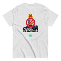 "No Kings In America" Anti-Trump Protest Graphic Tee | Unisex Environment Friendly T-Shirt - Thumbnail 3