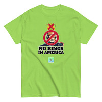 "No Kings In America" Anti-Trump Protest Graphic Tee | Unisex Environment Friendly T-Shirt - Thumbnail 7