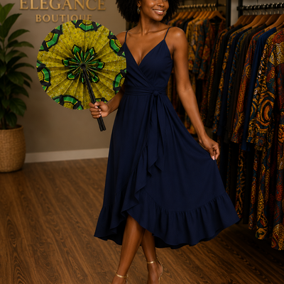 Ankara printed fan xl - Thumbnail 2