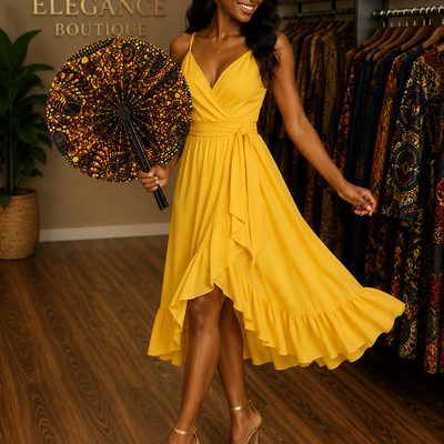 Ankara printed fan xl - Thumbnail 2