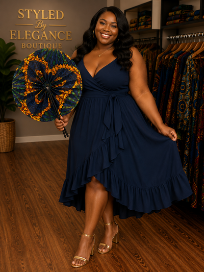 Ankara Printed Fan XL