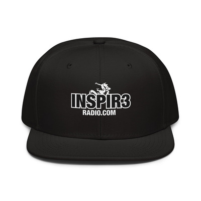 Inspir3 radio black snapback hat