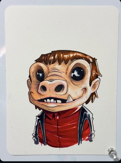 Snaggletooth Star Wars Day Sketch Original Art