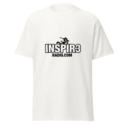 White inspir3 radio dragon unisex classic tee