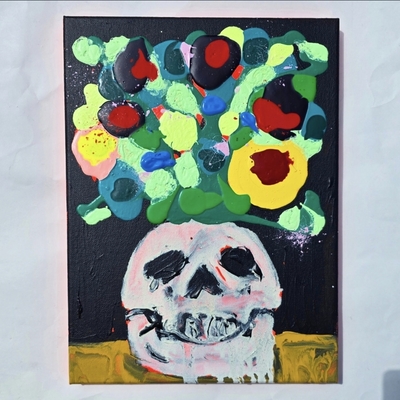 Skull/flowerz