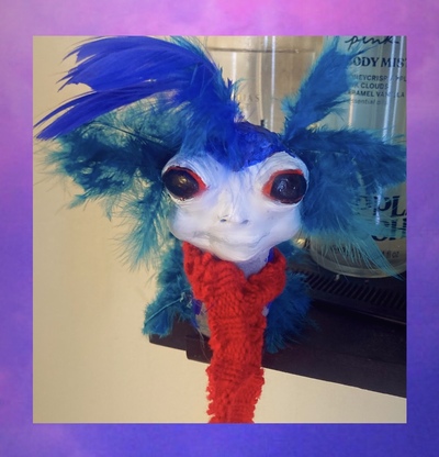 ‘Ello Labyrinth inspired cute worm shoulder puppet