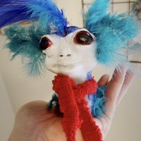 ‘Ello Labyrinth inspired cute worm shoulder puppet - Thumbnail 4