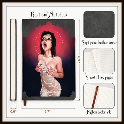 Leatherette notebook 'baptism' 
