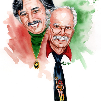 Comic artists/writers dick giordano and joe staton (original)