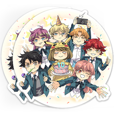 10-year sticker (2 set)