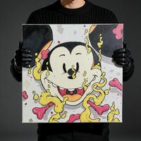 Painting by Moi Martos "The Mouse is mine now"  - Thumbnail 1