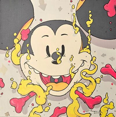 Painting by Moi Martos "The Mouse is mine now" 