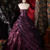 Sweetheart Ball Gown Sleeveless Purple Party Dress Quinceanera Dress - Thumbnail 2