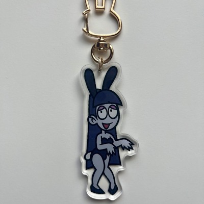 Morticia bunnygirl keychain