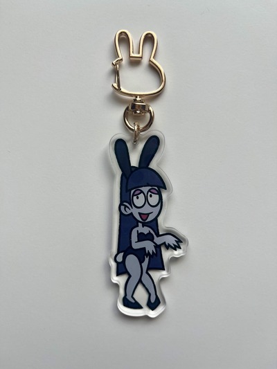 Morticia Bunnygirl Keychain