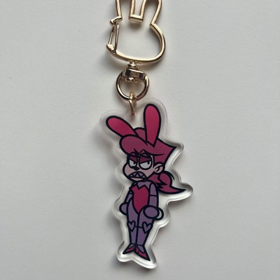 Clawdia bunnygirl keychain