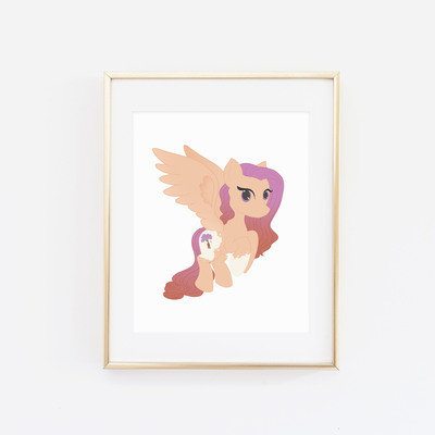 Shimmering violets print