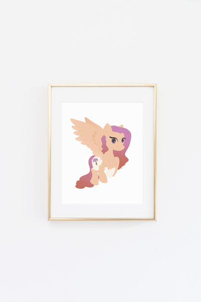 Shimmering Violets Print