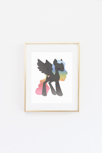 Rainbow Shooting Star  Print