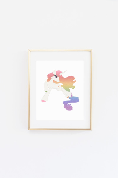 Rainbow Love Confetti Print