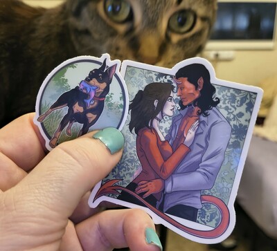 Penny, Gren and Pawl sticker set