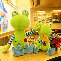 Artful Patchwork Frog Plush Toy - Thumbnail 1